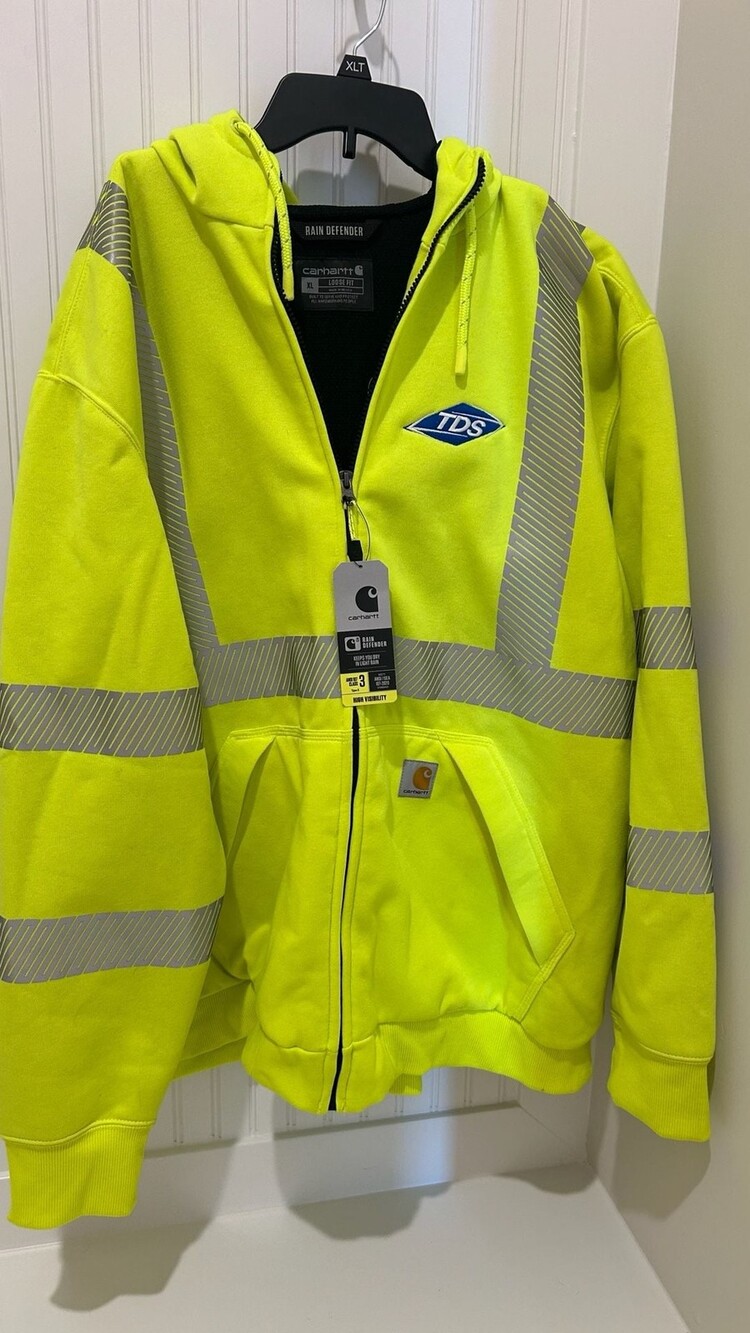 Carhartt ANSI 107 Class 3 Rain Defender High-Visibility Thermal-Lined Full-Zip H